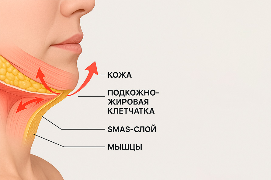 Что представляет собой Смас лифтинг подбородка?